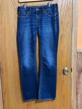 Silver Aiko bootcut Jeans Dark Blue Straight Leg Women's Sz 29/33